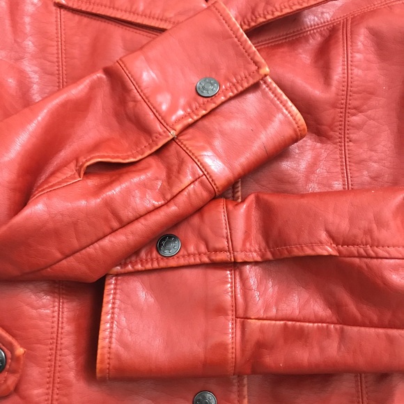 Urban Outfitters BDG Rust Vegan Leather Jacket - Picture 3 of 9